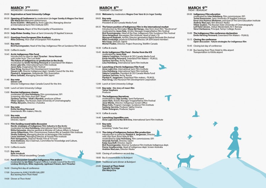 Indigenous Film Conference program