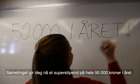 Skjermbilde fra Sametingets reklamefilm