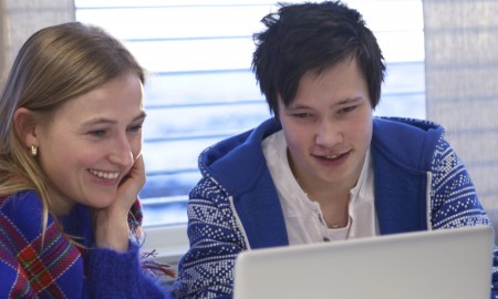 Studenter på Sámi allaskuvla